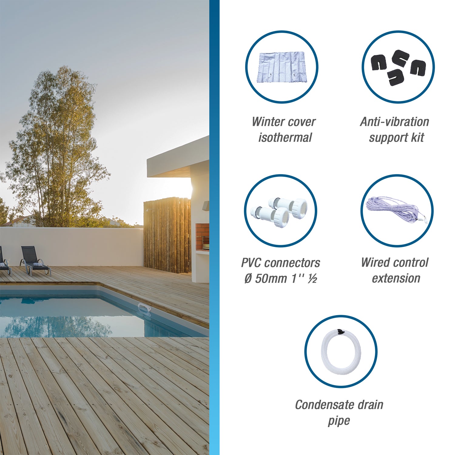 Poolex Silent Max 125 Wärmepumpe für Schwimmbäder von 50 bis 70 m3