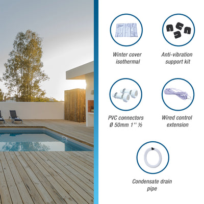 Pompe à chaleur Poolex Silent Max 80 pour piscines de 35 à 50 m3