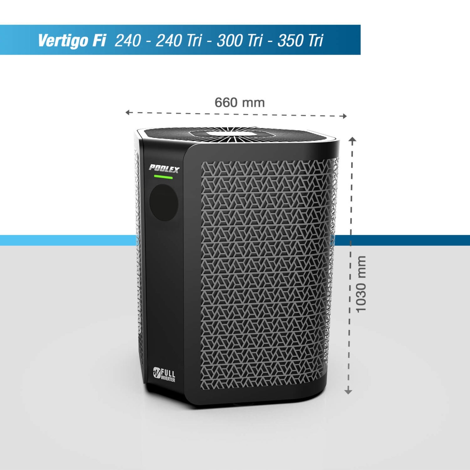 Pompe à chaleur Poolex Silverline Top FI 120 pour piscines jusqu'à 50-70 m3