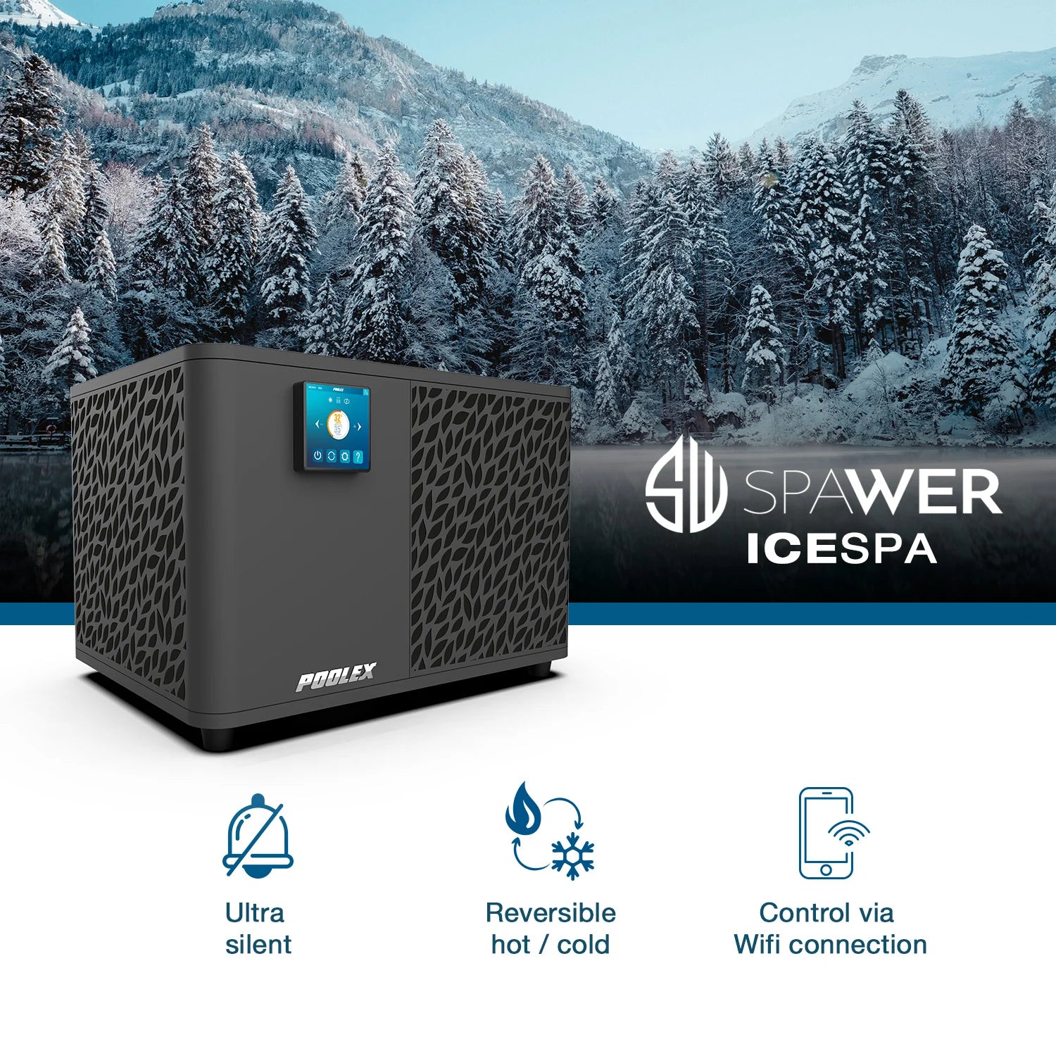 Poolex Spawer IceSpa 7 kW - Pompe à chaleur pour spas en conditions froides