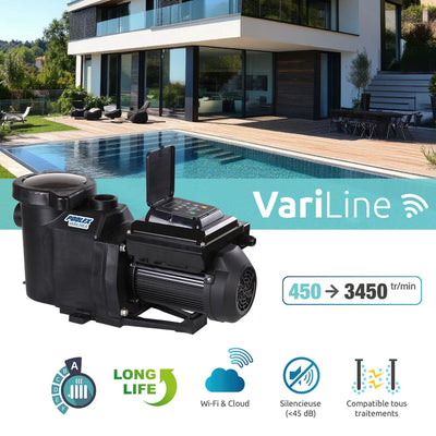 Poolex Variline WiFi filterpomp (1 pk - 1.5 pk - 2 pk - 3 pk) - Vier instelbare snelheden & Op afstand te bedienen