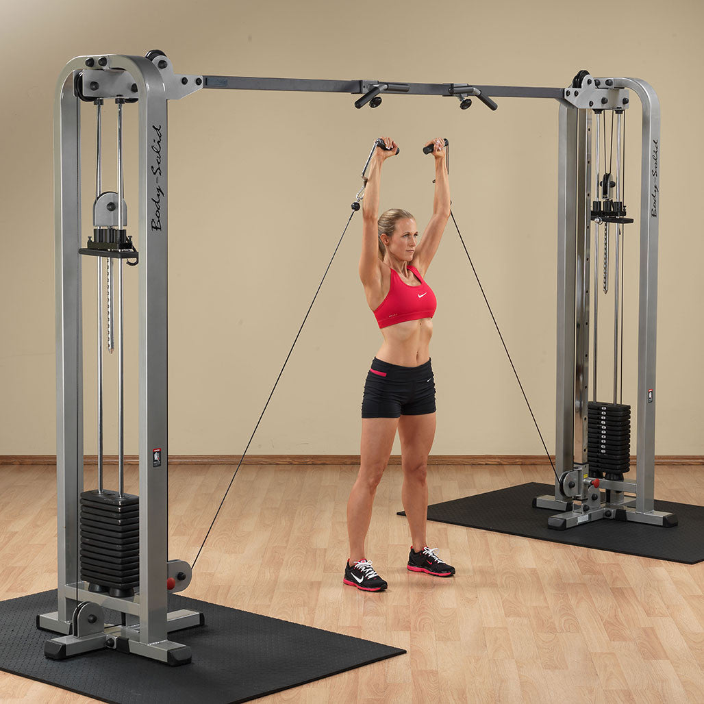 Body-Solid Pro Clubline SCC1200 Cable Crossover - Steekgewichten