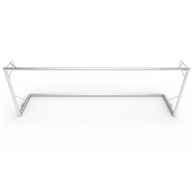Professioneel aluminium demontabel senior voetbaldoel - Alusport TP710 - 732 x 244 x 170 cm - incl. net