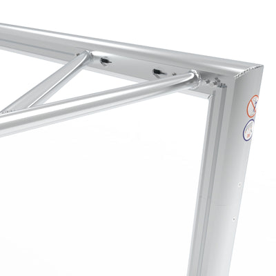 Professioneel aluminium demontabel senior voetbaldoel - Alusport TPW720D - 732 x 244 x 200 cm - incl. net