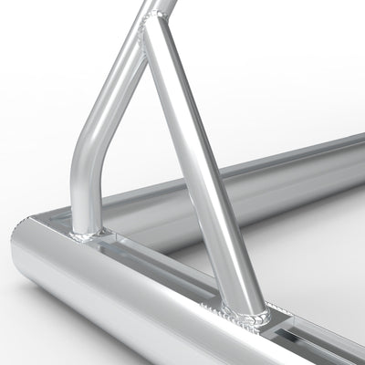 Professioneel aluminium senior voetbaldoel - Alusport TPW520 - 500 x 200 x 200 cm - incl. net