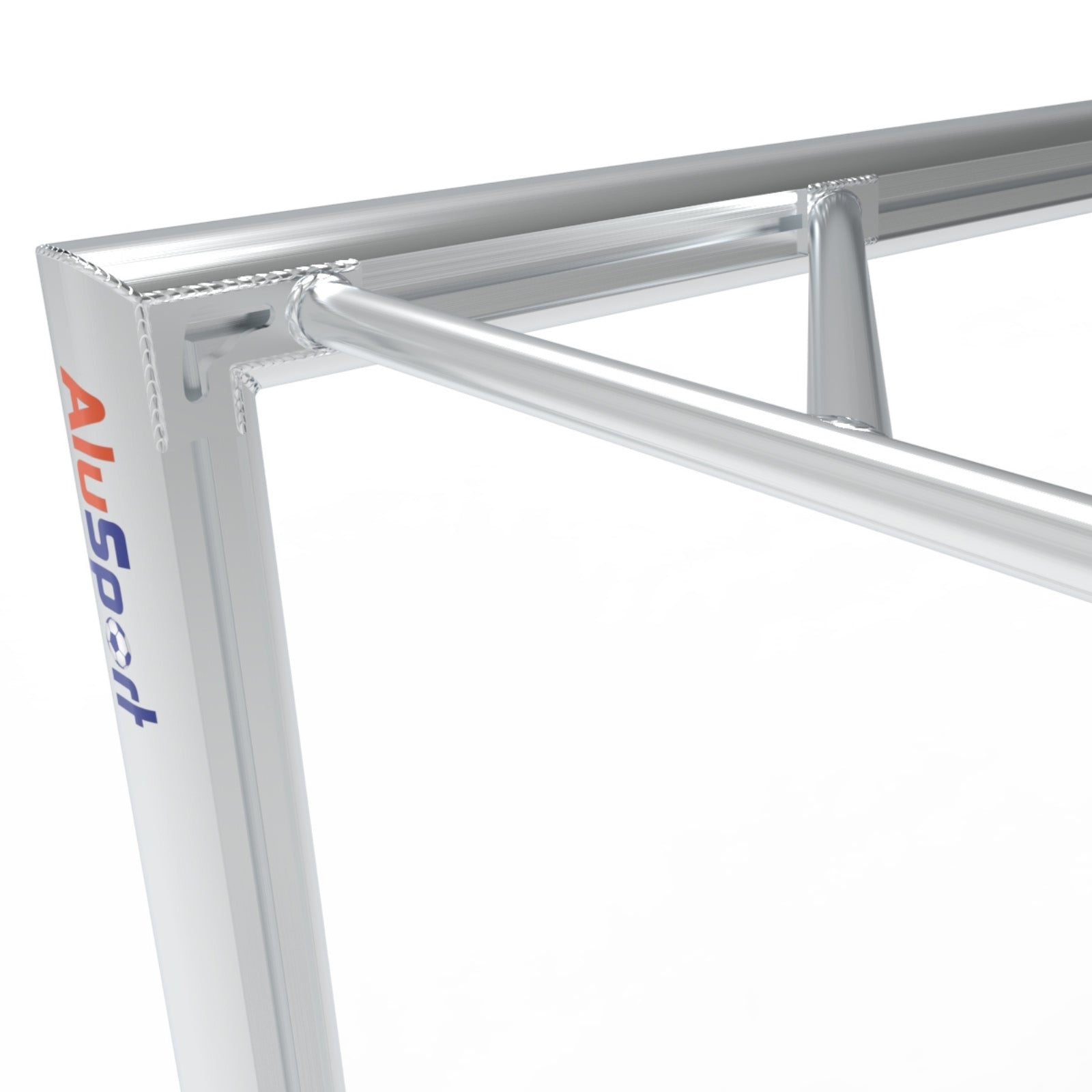 Professioneel aluminium senior voetbaldoel - Alusport TPW520 - 500 x 200 x 200 cm - incl. net