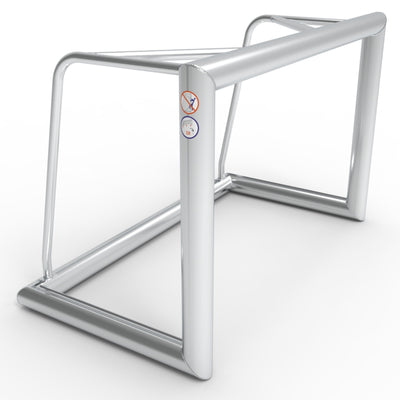 Professioneel aluminium voetbal trainingsdoel - Alusport TR1282 - 120 x 80 x 65 cm - incl. net