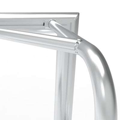 Professioneel aluminium voetbal trainingsdoel - Alusport TR1282 - 120 x 80 x 65 cm - incl. net