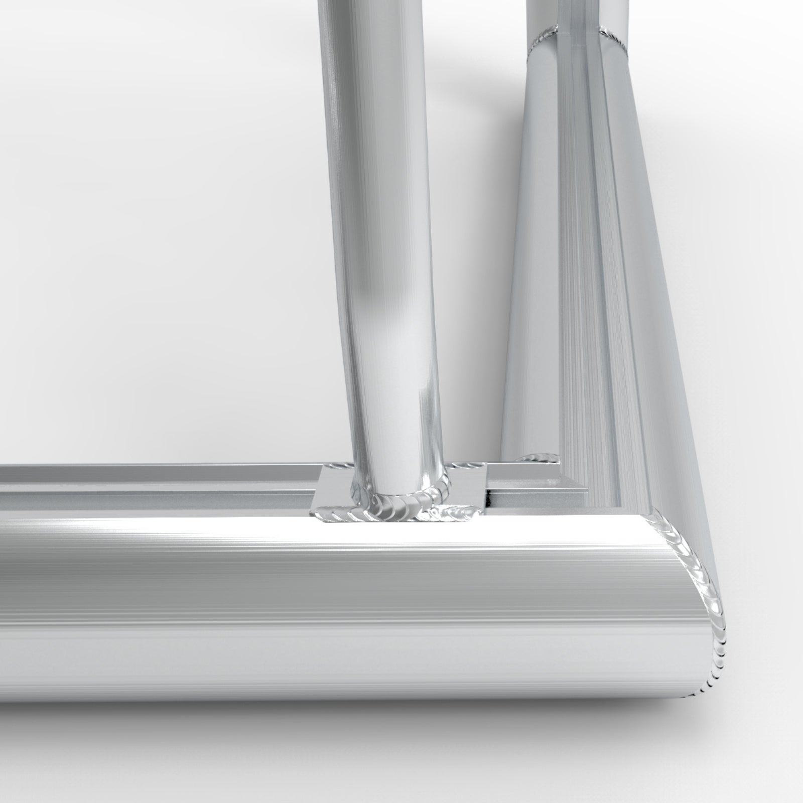 Professioneel aluminium voetbal trainingsdoel - Alusport TR1282 - 120 x 80 x 65 cm - incl. net