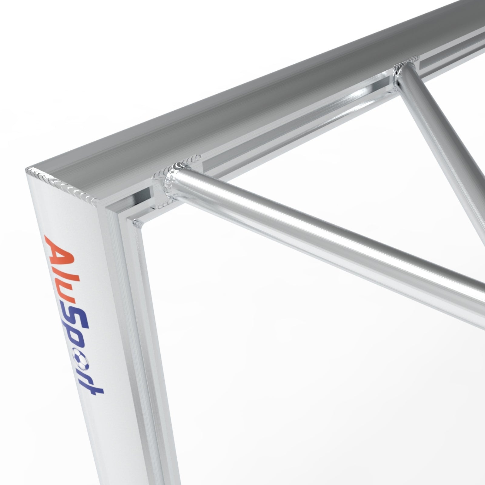 Professioneel aluminium voetbal trainingsdoel - Alusport TR1682 - 160 x 100 x 80 cm - incl. net