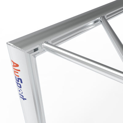 Professioneel aluminium voetbal trainingsdoel - Alusport TR1682 - 160 x 100 x 80 cm - incl. net