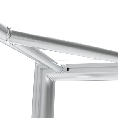 Professioneel aluminium voetbal trainingsdoel - Alusport TR2082 - 200 x 120 x 100 cm - incl. net