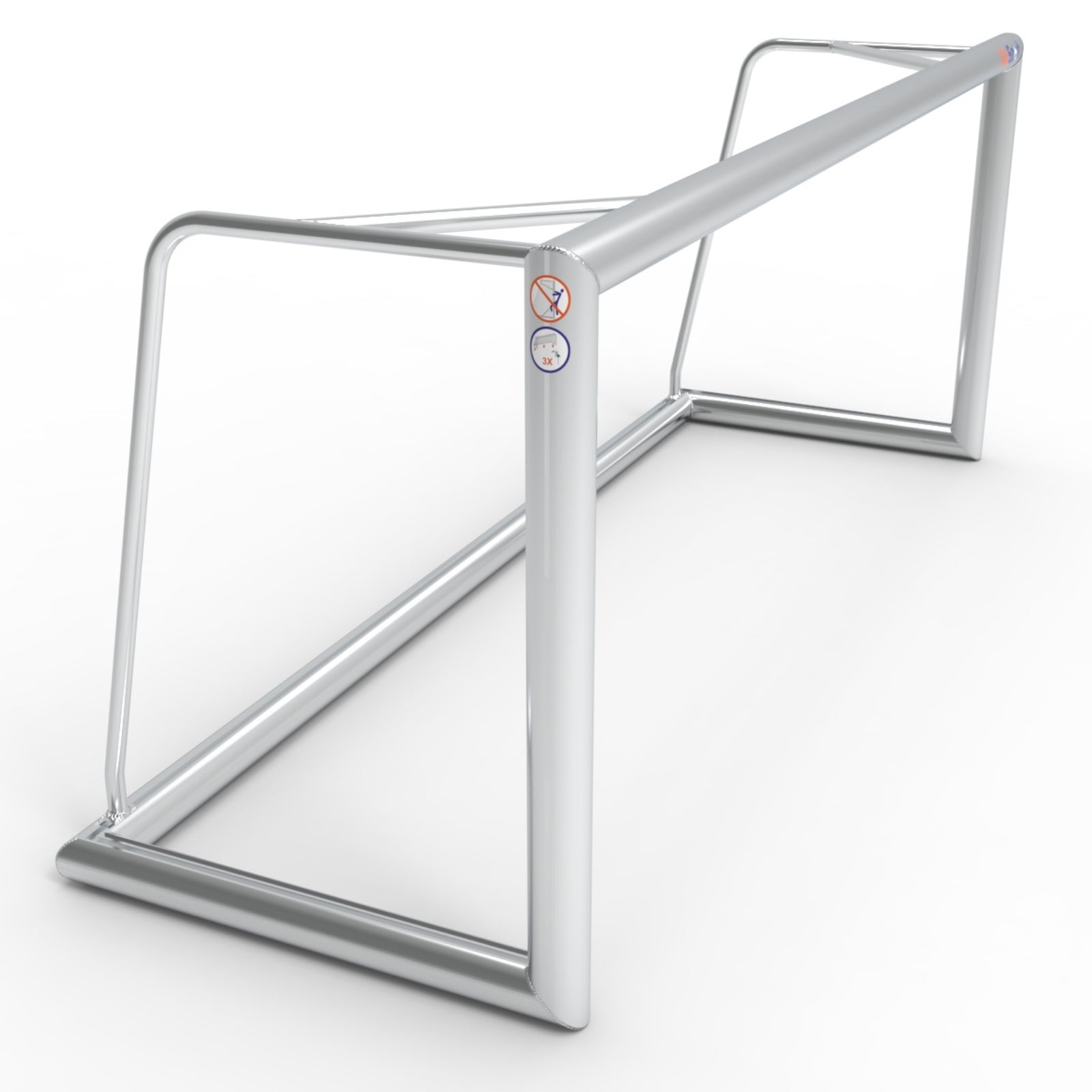 Professioneel aluminium voetbal trainingsdoel - Alusport TR2582 - 250 x 100 x 80 cm - incl. net