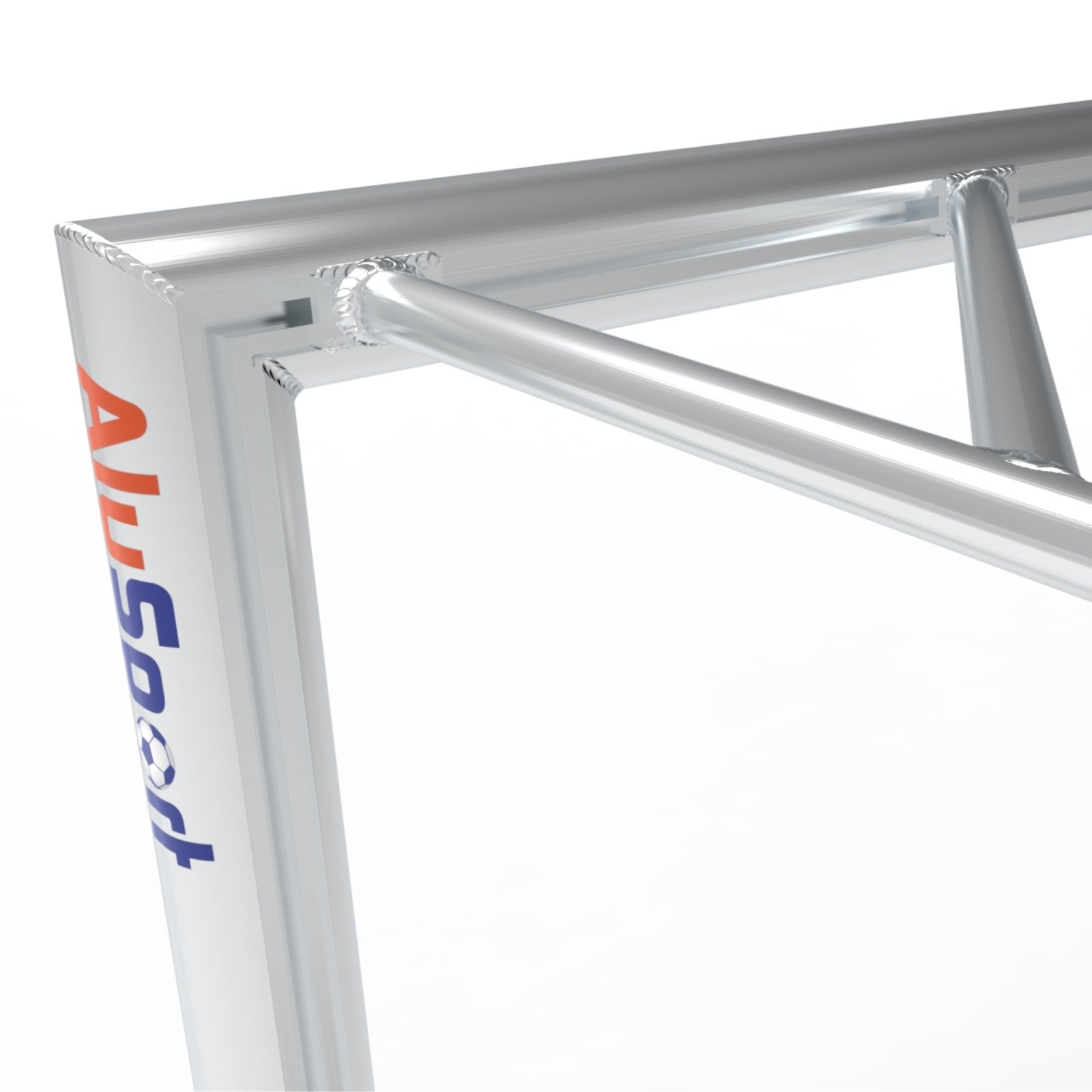 Professioneel aluminium voetbal trainingsdoel - Alusport TR2582 - 250 x 100 x 80 cm - incl. net