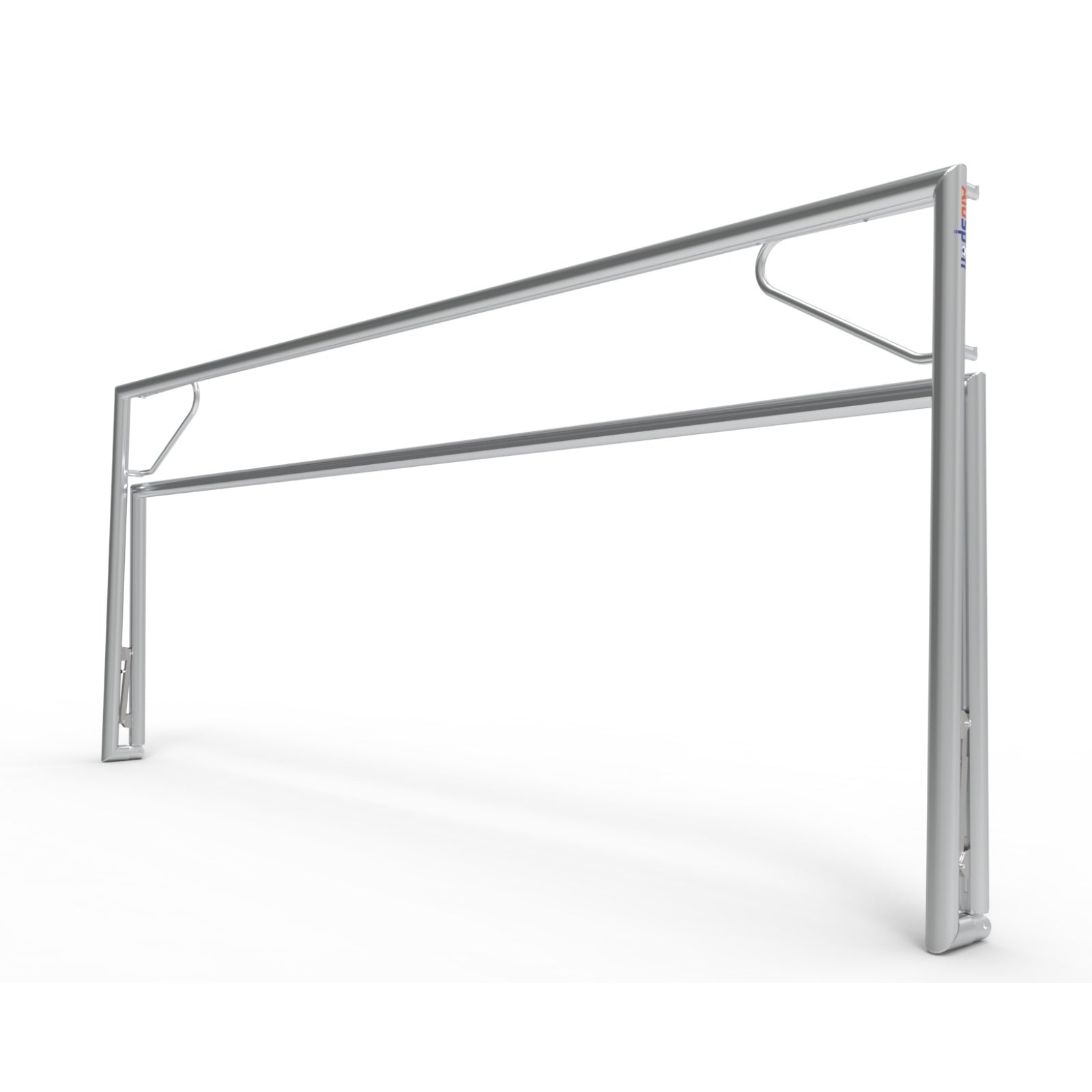 Opklapbaar professioneel aluminium voetbaldoel - Alusport TPI580V - 500 x 200 x 160 cm - incl. net