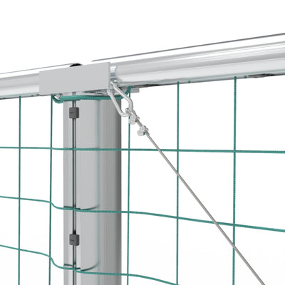 Professionele aluminium ballenvanger voor sportveld - Alusport BV002 - 25 x 5 m - incl. net en palen