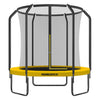 Progressive Flex opbouw trampoline rond (Ø180 cm) met net - geel