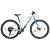 Rock Machine Thunder Junior Mountainbike zilver/blauw - 27 inch wielen / 9V hydraulische schijfrem