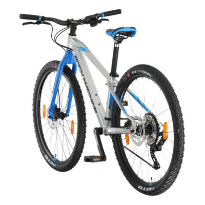 Rock Machine Thunder Junior Mountainbike zilver/blauw - 27 inch wielen / 9V hydraulische schijfrem