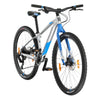 Rock Machine Thunder Junior Mountainbike zilver/blauw - 27 inch wielen / 9V hydraulische schijfrem