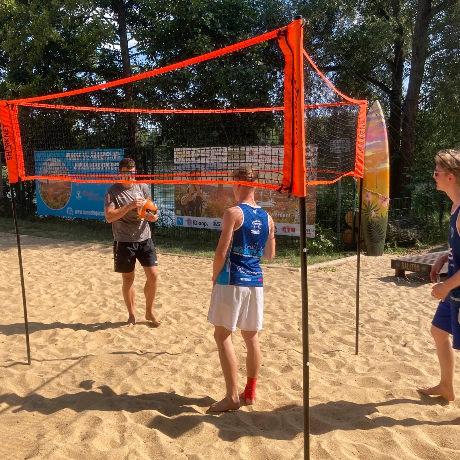 Filet triangulaire pour volley-ball/badminton - multifonctionnel - Sharknet