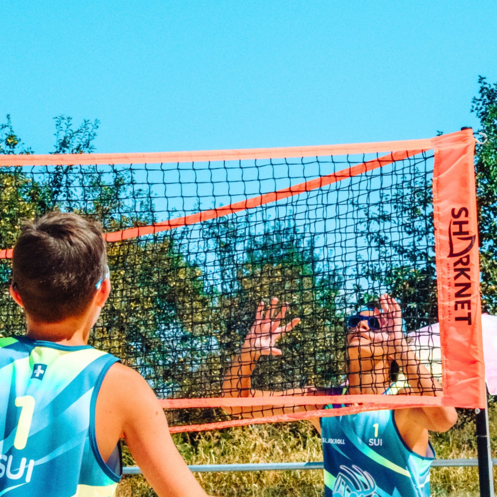 Filet triangulaire pour volley-ball/badminton - multifonctionnel - Sharknet