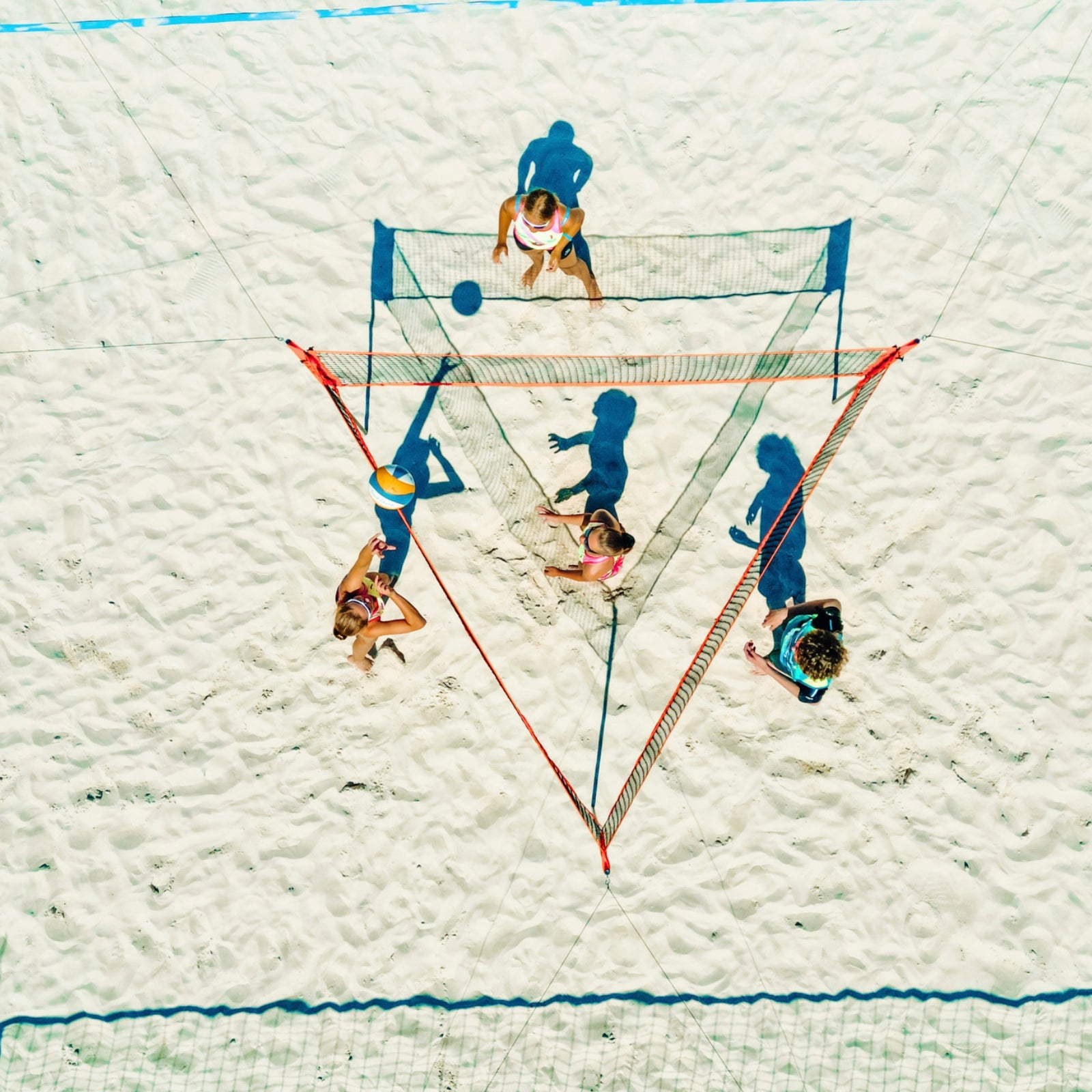 Filet triangulaire pour volley-ball/badminton - multifonctionnel - Sharknet