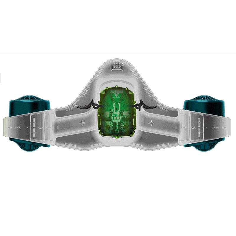 Skiffo Seaside Sea Scooter – Unterwasserscooter inkl. 1 Akku (5000 mAh), Schnorchelmaske &amp; wasserdichter Tasche