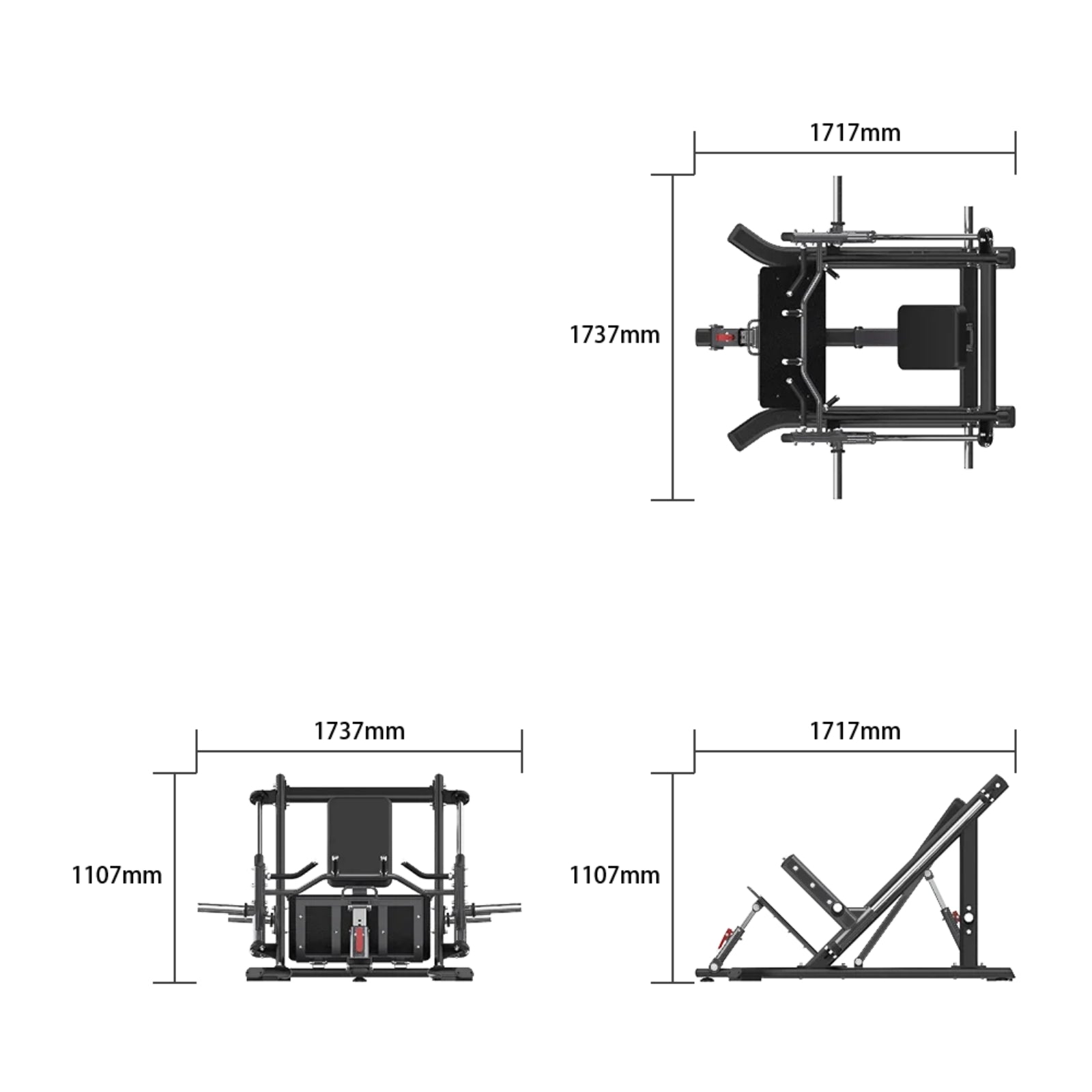 Smith Row - Evolve Fitness Ultra Series PL-UL-590 Plaque de chargement