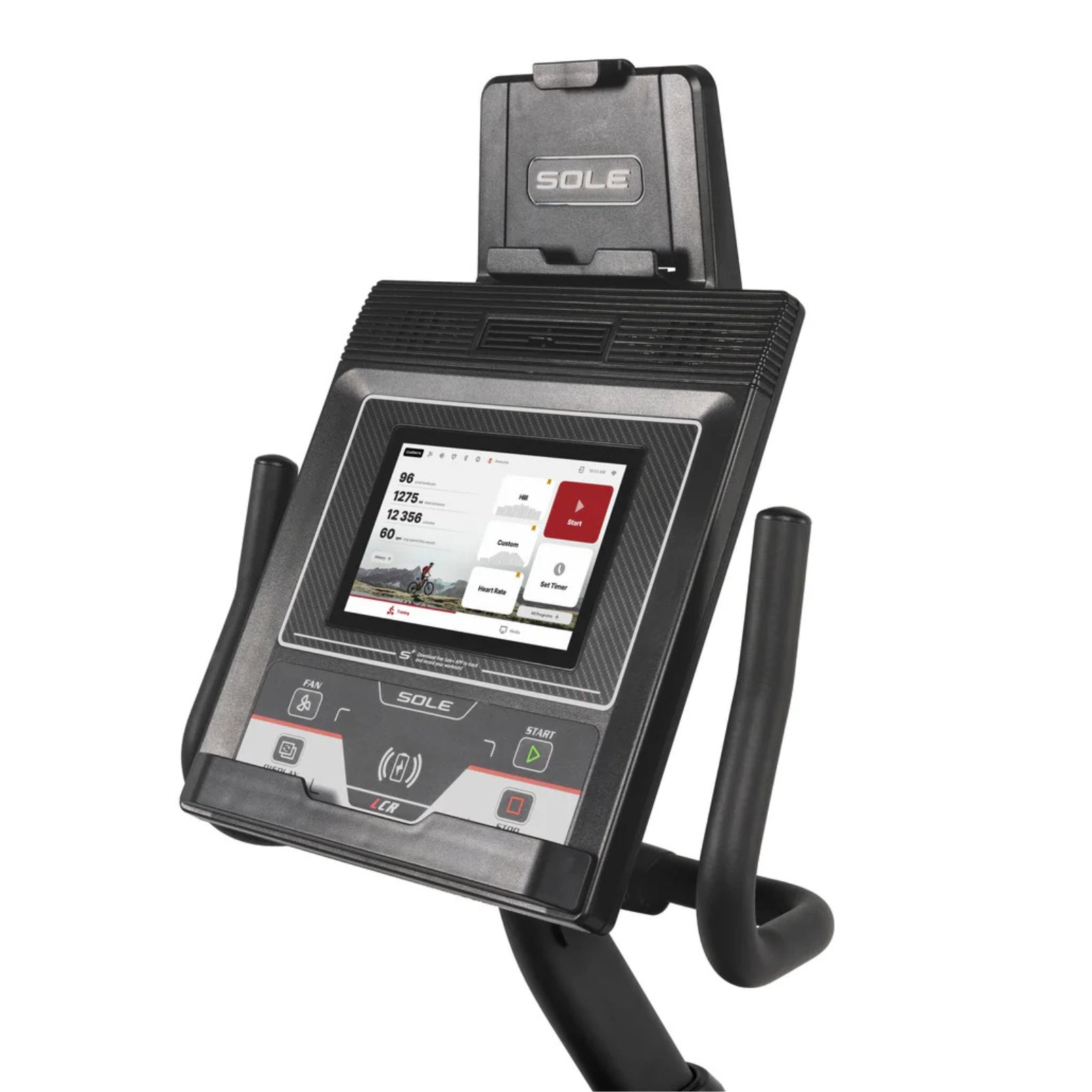 Vélo d'exercice allongé Sole Fitness LCR avec console de divertissement - dernier modèle