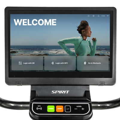 Spirit Fitness CU1000ENT Phantom professionele hometrainer met touchscreen entertainment scherm - Gratis montage aan huis