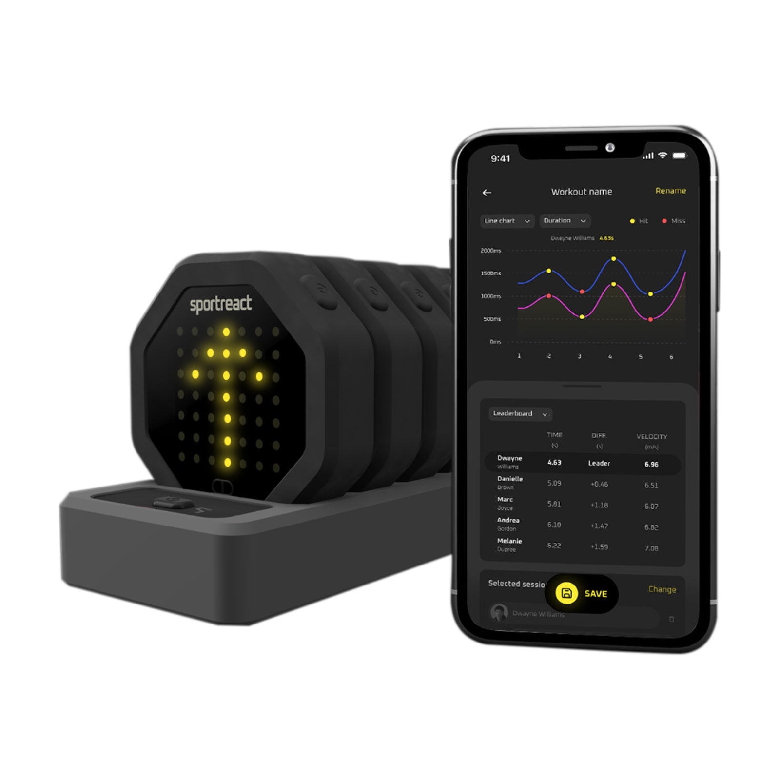 Sportreact Starter Kit - Complete reactive agility system - interactief sensoren systeem voor reactievermogen en timing voor teamsport, atletiek, racketsport, vechtsport en meer