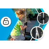 Trampoline hors sol Thunder Deluxe rond (Ø244 cm) avec filet - noir