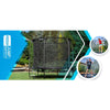 Trampoline hors sol Thunder Deluxe rond (Ø244 cm) avec filet - noir