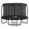 Thunder Deluxe opbouw trampoline rond (Ø244 cm) met net - zwart