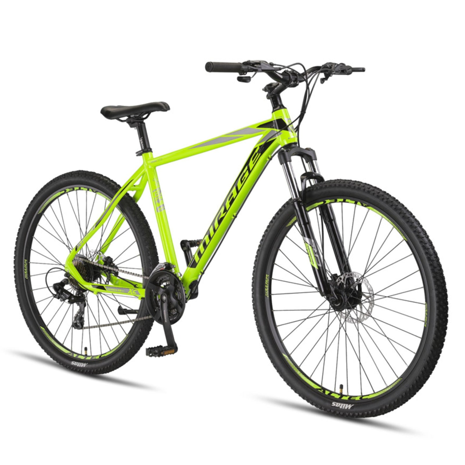 Umit Mirage Mountain Bike Lime/Zwart - 29 inch wielen / Unisex 21V V-Brakes