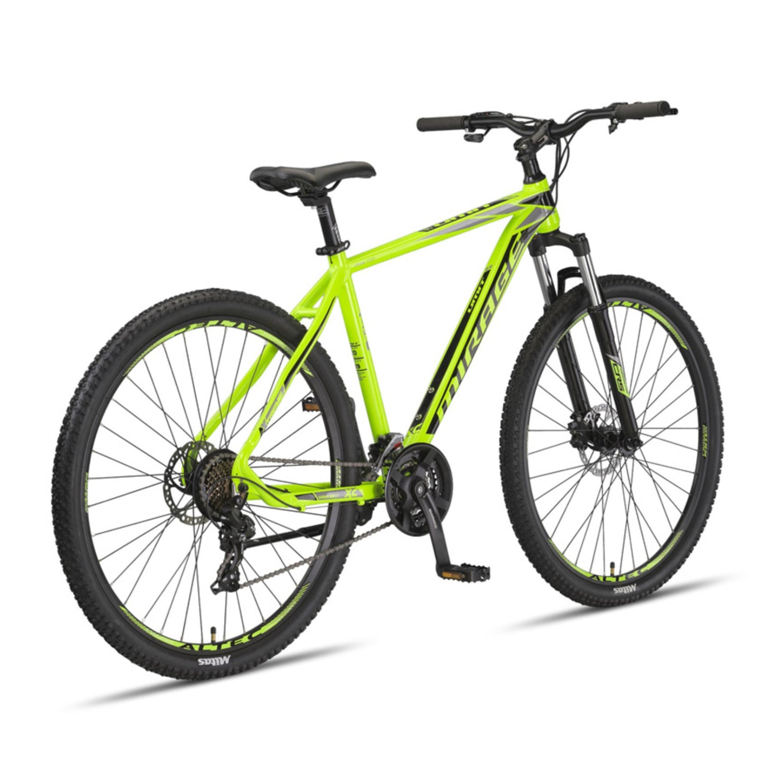 Umit Mirage Mountain Bike Lime/Zwart - 29 inch wielen / Unisex 21V V-Brakes
