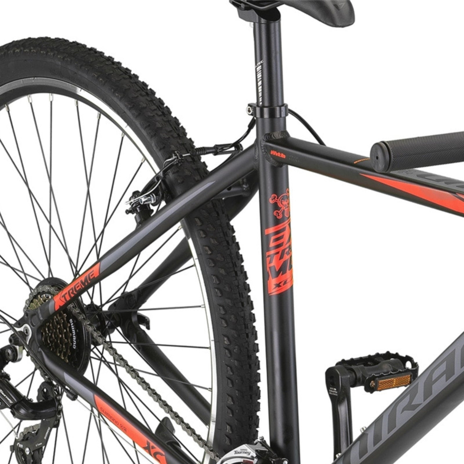 Umit Mirage Mountainbike Zwart/oranje - 27.5 inch wielen / Unisex 21V V-Brakes