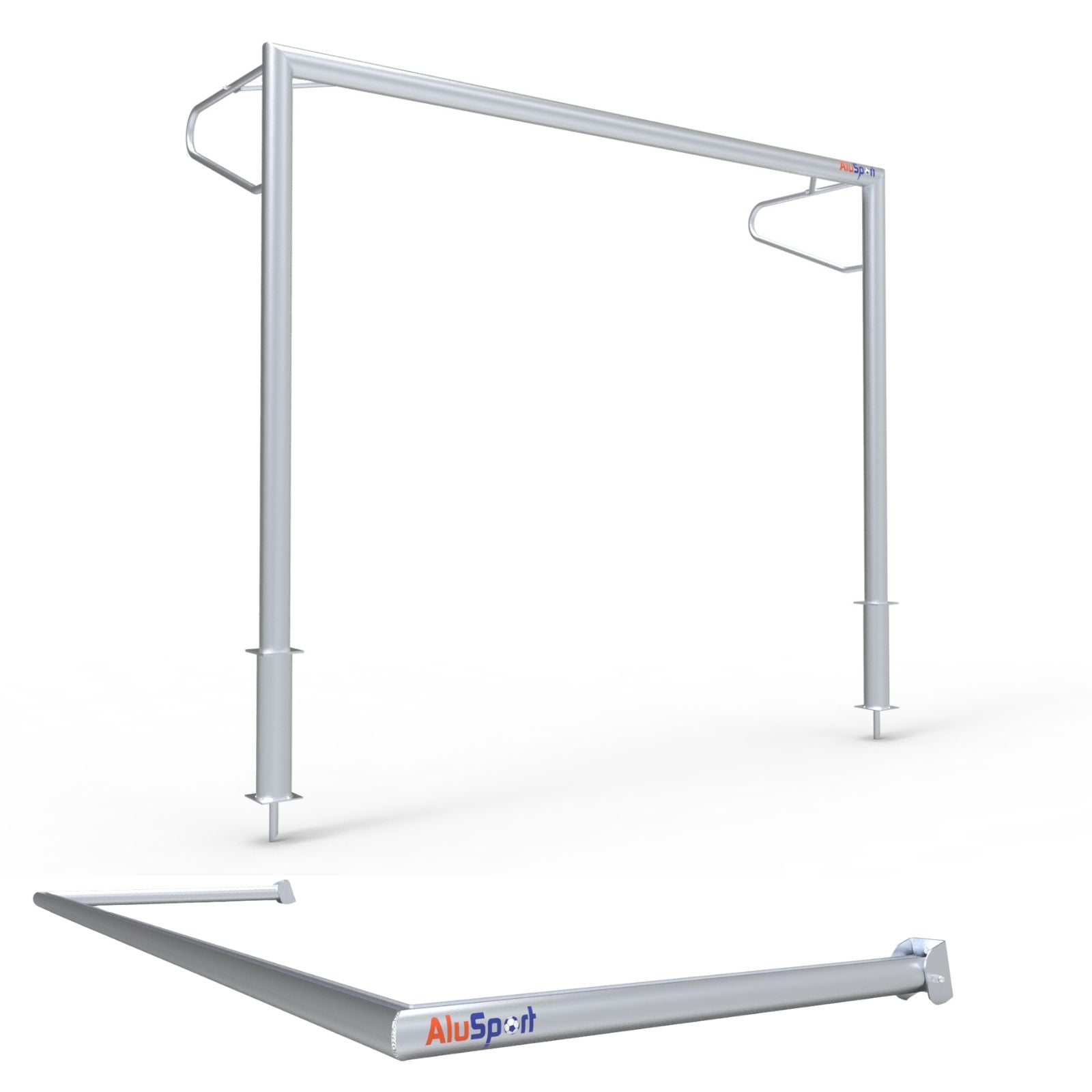 Vast aluminium voetbaldoel - Alusport VP310 - 300 x 200 cm - incl. net