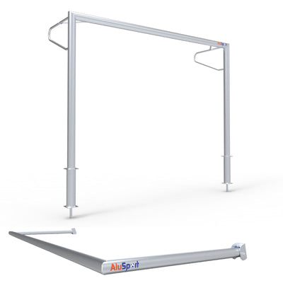 Vast aluminium voetbaldoel - Alusport VP310 - 300 x 200 cm - incl. net