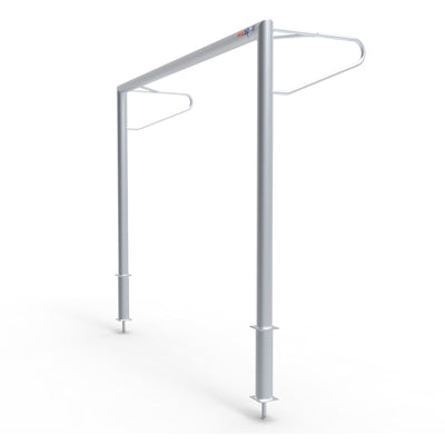 Vast aluminium voetbaldoel - Alusport VP310 - 300 x 200 cm - incl. net