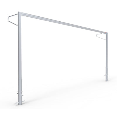 Vast aluminium voetbaldoel - Alusport VP718 - 732 x 244 cm - incl. net