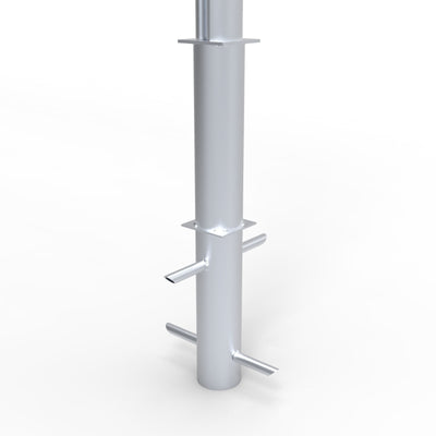 Vast aluminium voetbaldoel - Alusport VP718 - 732 x 244 cm - incl. net