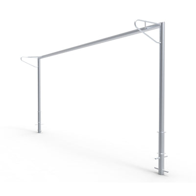 Vast aluminium voetbaldoel - Alusport VP718 - 732 x 244 cm - incl. net