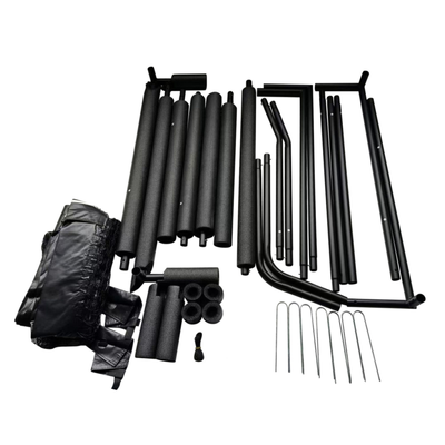 Voetbaldoel - Metalen frame met veiligheidscover - 300 × 200 × 120 cm - incl. net