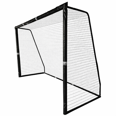 Voetbaldoel voor kinderen - Metalen frame met veiligheidscover - 180 × 120 × 60 cm - incl. net