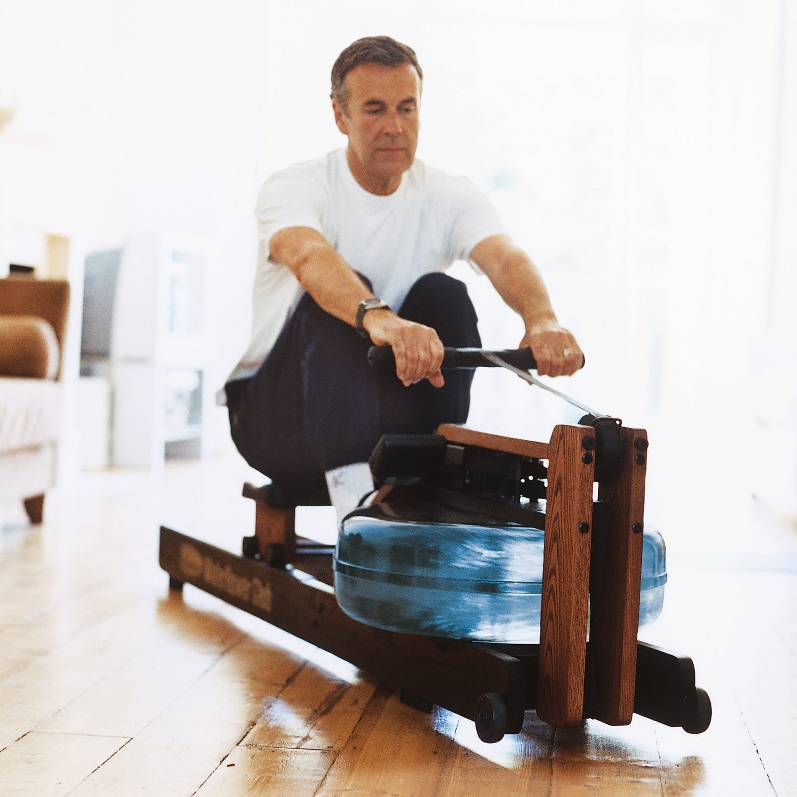 Rameur WaterRower Club - Chêne teinté