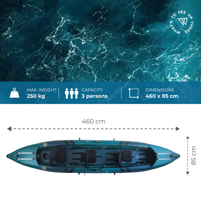 WattSUP COD 3P - 3 personen - Opblaasbare kajak met accessoires