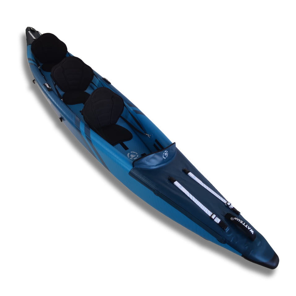 WattSUP Torpedo 3P - 3 personen - Opblaasbare kajak met accessoires