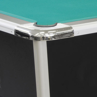 Zwarte professionele pooltafel met €1 muntinworp - Winsport Orlando 8FT - 254 x 142cm